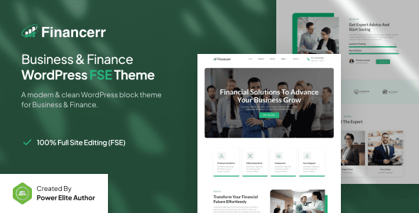 Financerr – Business and Finance FSE WordPress Theme